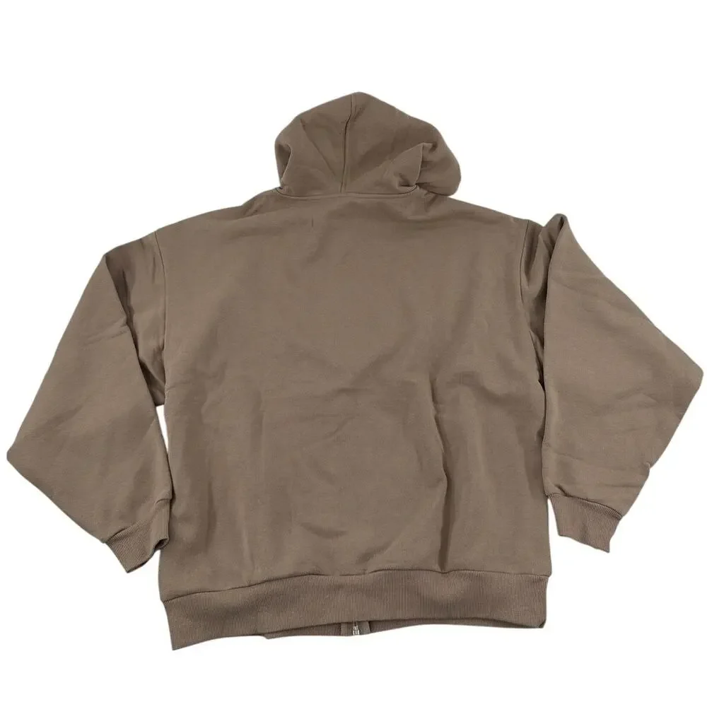 Alo Yoga Accolade Full Zip Hoodie Gravel Size M